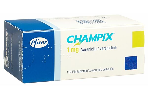 Champix cpr pell 1 mg 112 pce