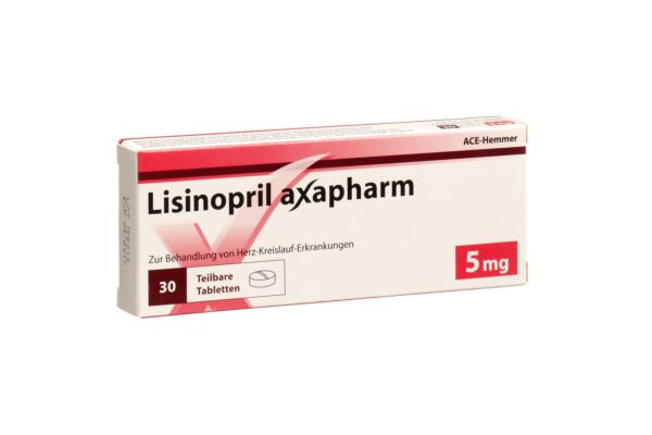 Lisinopril axapharm Tabl 5 mg 30 Stk