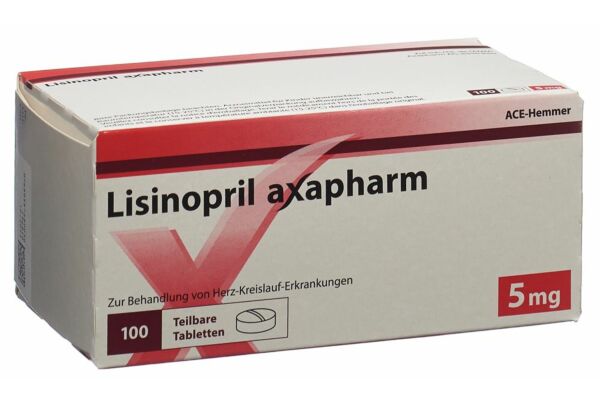 Lisinopril axapharm Tabl 5 mg 100 Stk
