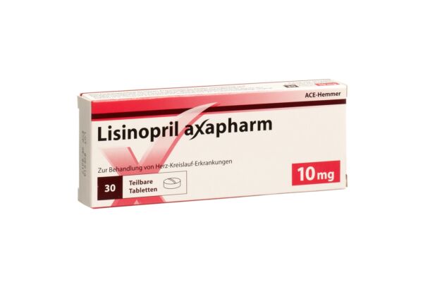 Lisinopril axapharm 10 mg 30 Stk