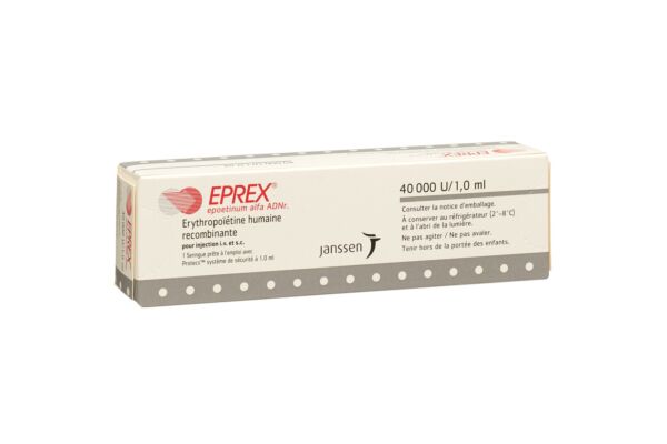Eprex sol inj 40000 UI/ml avec système de sécurité (Protecs) ser pré 1 ml