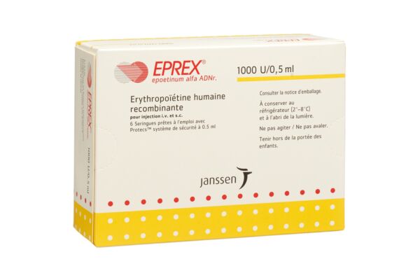 Eprex Inj Lös 1000 IE/0.5ml mit Sicherheitssystem (Protecs) 6 Fertspr 0.5 ml
