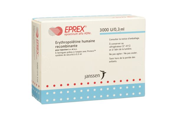 Eprex Inj Lös 3000 IE/0.3ml mit Sicherheitssystem (Protecs) 6 Fertspr 0.3 ml
