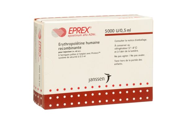 Eprex Inj Lös 5000 IE/0.5ml mit Sicherheitssystem (Protecs) 6 Fertspr 0.5 ml