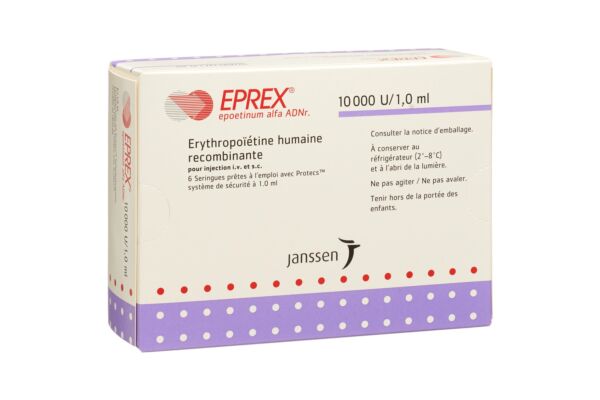 Eprex Inj Lös 10000 IE/ml mit Sicherheitssystem (Protecs) 6 Fertspr 1 ml