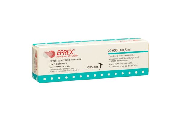 Eprex Inj Lös 20000 IE/0.5ml mit Sicherheitssystem (Protecs) Fertspr 0.5 ml