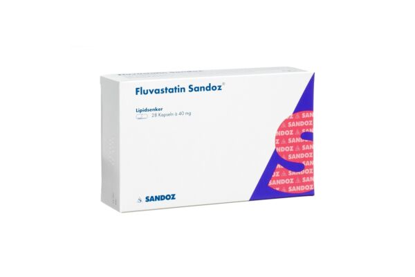 Fluvastatine Sandoz caps 40 mg 28 pce