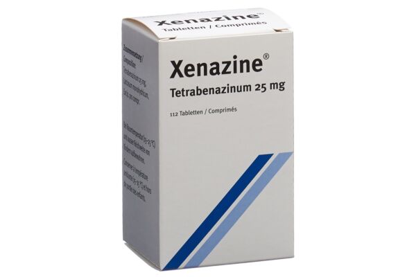 Xenazine cpr 25 mg bte 112 pce