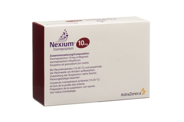 Nexium gran 10 mg pour suspension orale sach 28 pce