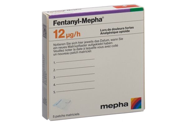 Fentanyl-Mepha patch mat 12 mcg/h 5 pce