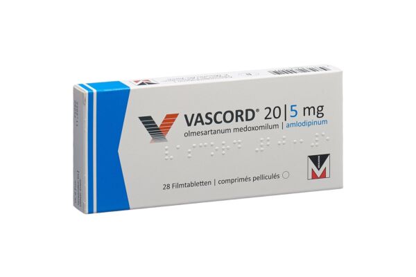 Vascord cpr pell 20/5 mg 28 pce