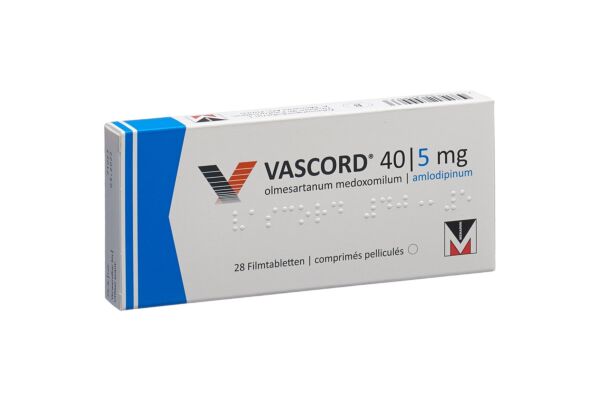 Vascord cpr pell 40/5 mg 28 pce