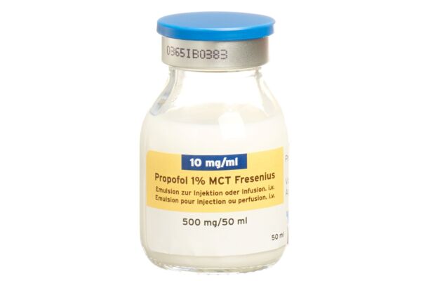Propofol 1% MCT Fresenius Inj Emuls 500 mg/50ml Flasche 10 Stk