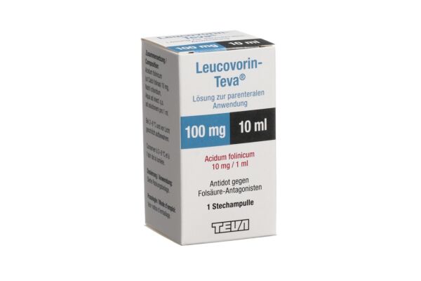Leucovorin-Teva sol inj 100 mg/10ml flac 10 ml
