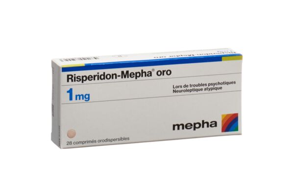 Risperidon-Mepha oro Schmelztabl 1 mg 28 Stk