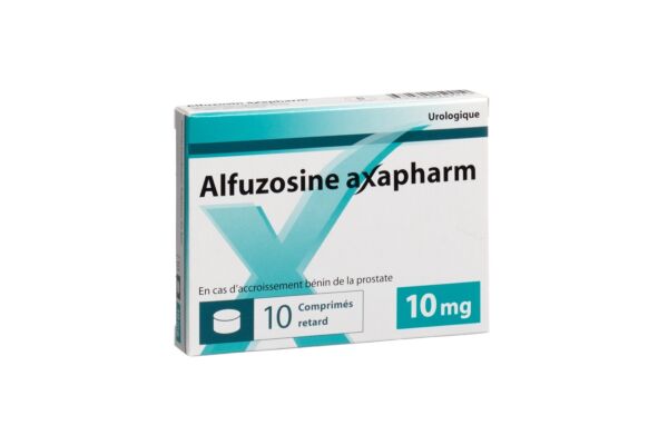 Alfuzosine Axapharm cpr ret 10 mg 10 pce