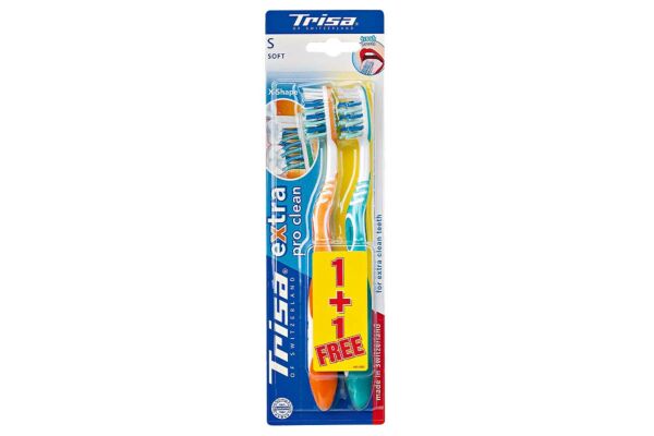 Trisa brosse à dents Pro Clean x-shape Duo soft