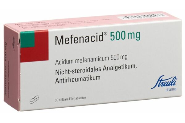 Méfénacide cpr pell 500 mg sécables 30 pce