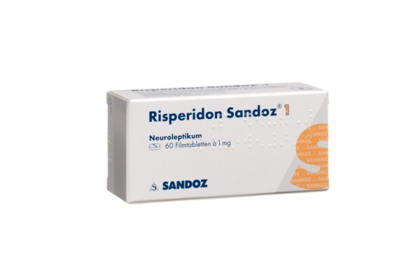 Rispéridone Sandoz cpr pell 1 mg 60 pce