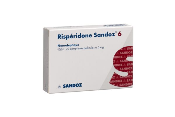 Risperidon Sandoz Filmtabl 6 mg 20 Stk