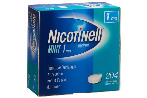 Nicotinell Lutschtabl 1 mg mint 204 Stk