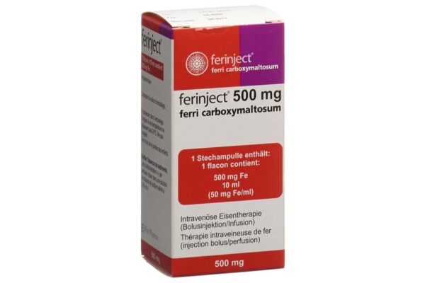 Ferinject sol inj 500 mg/10ml flac 10 ml