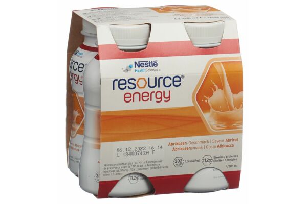 Resource Energy Aprikose 4 Fl 200 ml