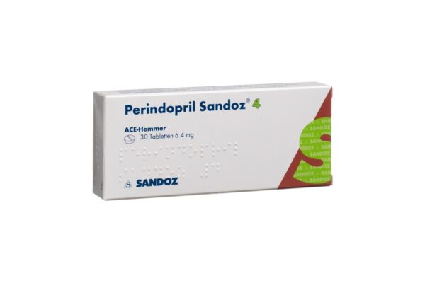 Périndopril Sandoz cpr 4 mg 30 pce