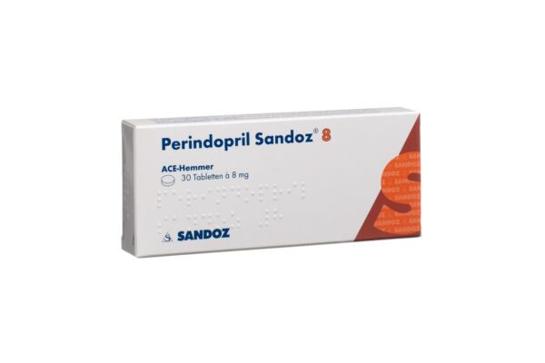 Périndopril Sandoz cpr 8 mg 30 pce