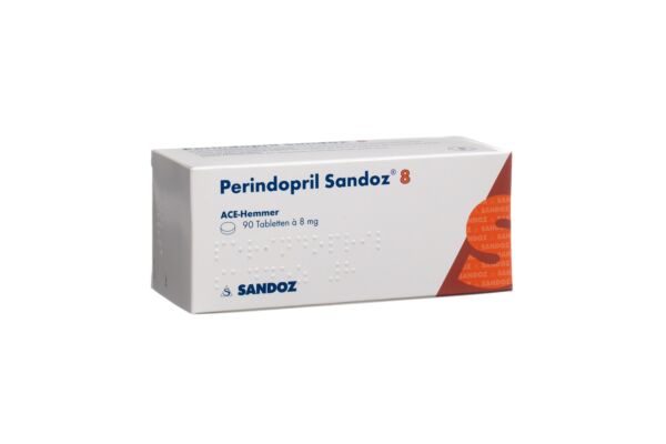 Perindopril Sandoz Tabl 8 mg 90 Stk