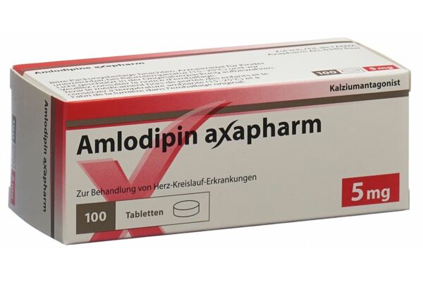 Amlodipine axapharm cpr 5 mg 100 pce