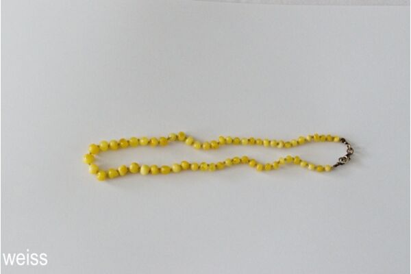 Amberstyle collier d'ambre blanc 32cm avec fermoir à crochet