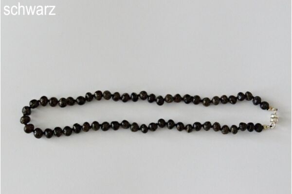 Amberstyle collier d'ambre noir 32cm avec fermoir magnétique