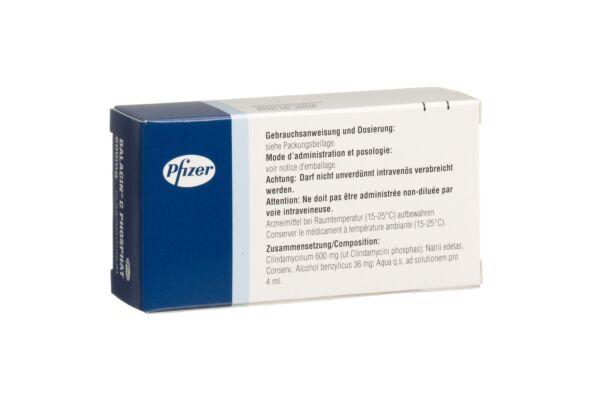 Dalacin C Phosphat Inj Lös 600 mg Amp 4 ml