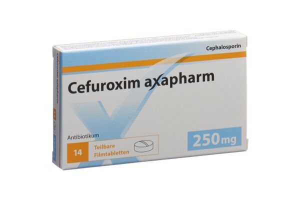 Céfuroxime Axapharm cpr pell 250 mg 14 pce