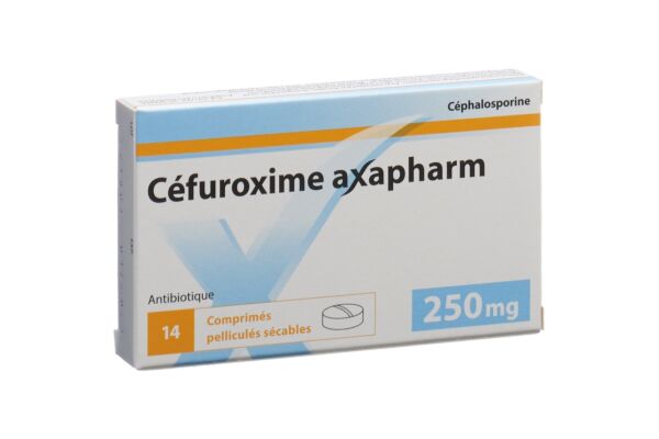 Céfuroxime Axapharm cpr pell 250 mg 14 pce