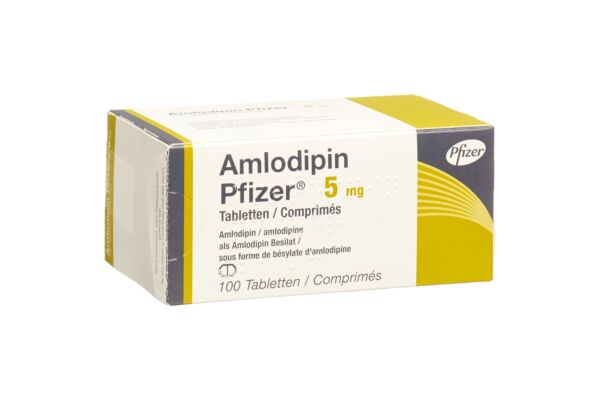 Amlodipin Pfizer Tabl 5 mg 100 Stk