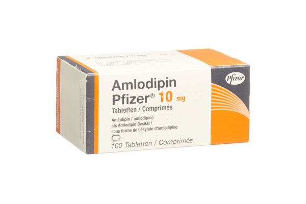 Amlodipin Pfizer Tabl 10 mg 100 Stk