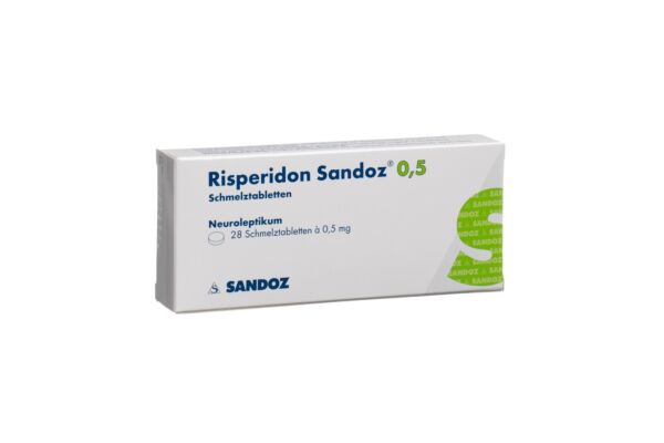 Rispéridone Sandoz cpr orodisp 0.5 mg 28 pce