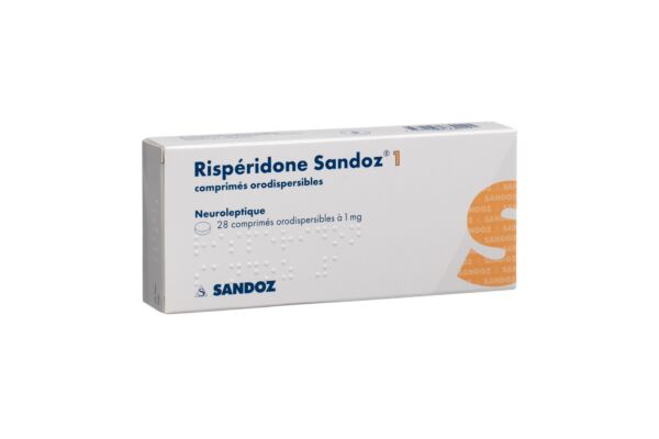 Rispéridone Sandoz cpr orodisp 1 mg 28 pce