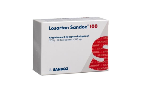 Losartan Sandoz Filmtabl 100 mg 28 Stk