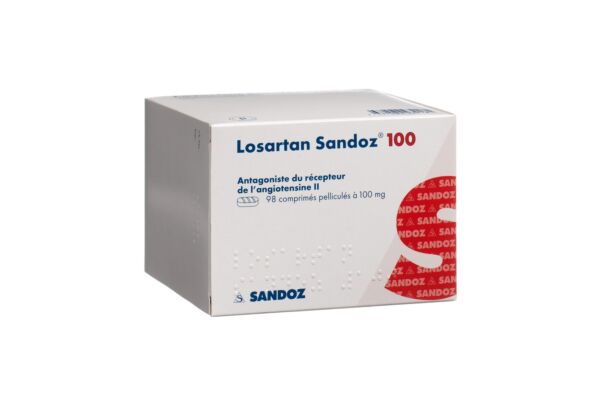 Losartan Sandoz cpr pell 100 mg 98 pce