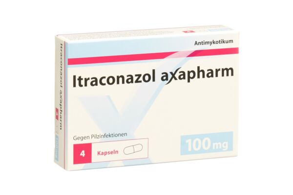 Itraconazole axapharm 4 caps 100 mg 4 pce