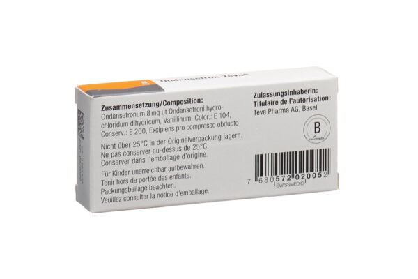 Ondansetron-Teva Filmtabl 8 mg 6 Stk