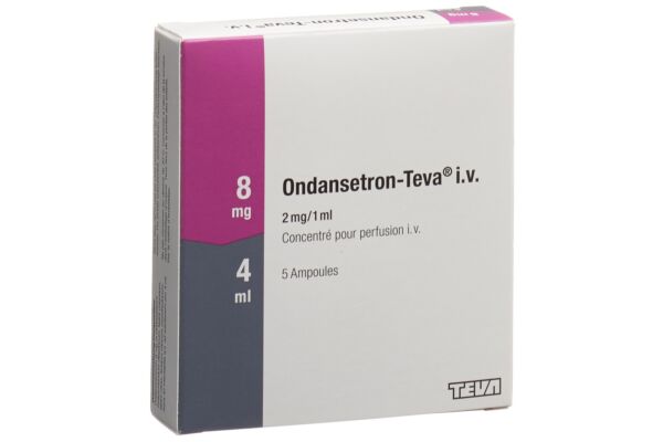 Ondansetron-Teva conc perf 8 mg/4ml 5 amp 4 ml