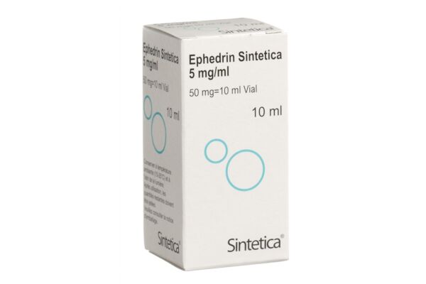 Ephedrin Sintetica Inj Lös 50 mg/10ml Durchstechflasche