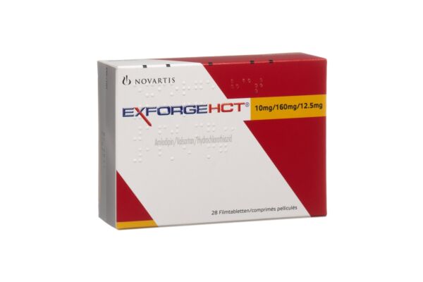 Exforge HCT cpr pell 10mg/160mg/12.5mg 28 pce