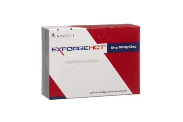 Exforge HCT cpr pell 5mg/160mg/25mg 28 pce
