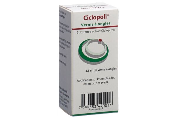 Ciclopoli vernis à ongles 8 % fl 3.3 ml