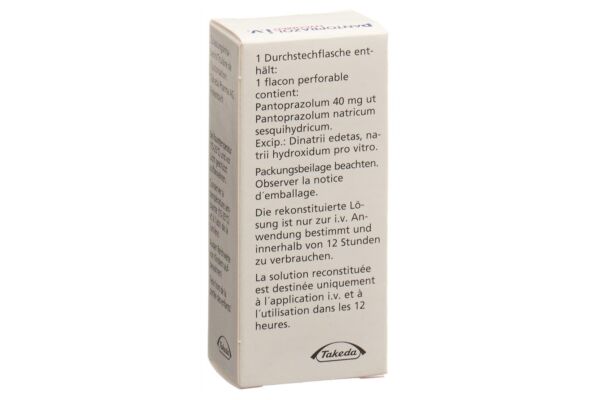 Pantoprazol Nycomed 40 mg i.v flac